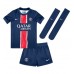 Paris Saint-Germain Manuel Ugarte #4 Heimtrikotsatz Kinder 2024-25 Kurzarm (+ Kurze Hosen)